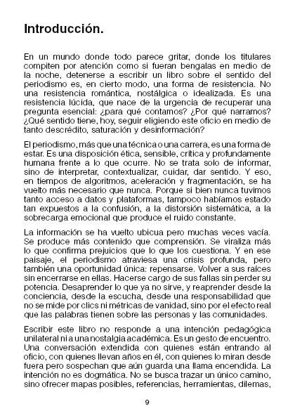 La vocación de contar: inicios del periodismo con conciencia (Libro PDF Descargable)